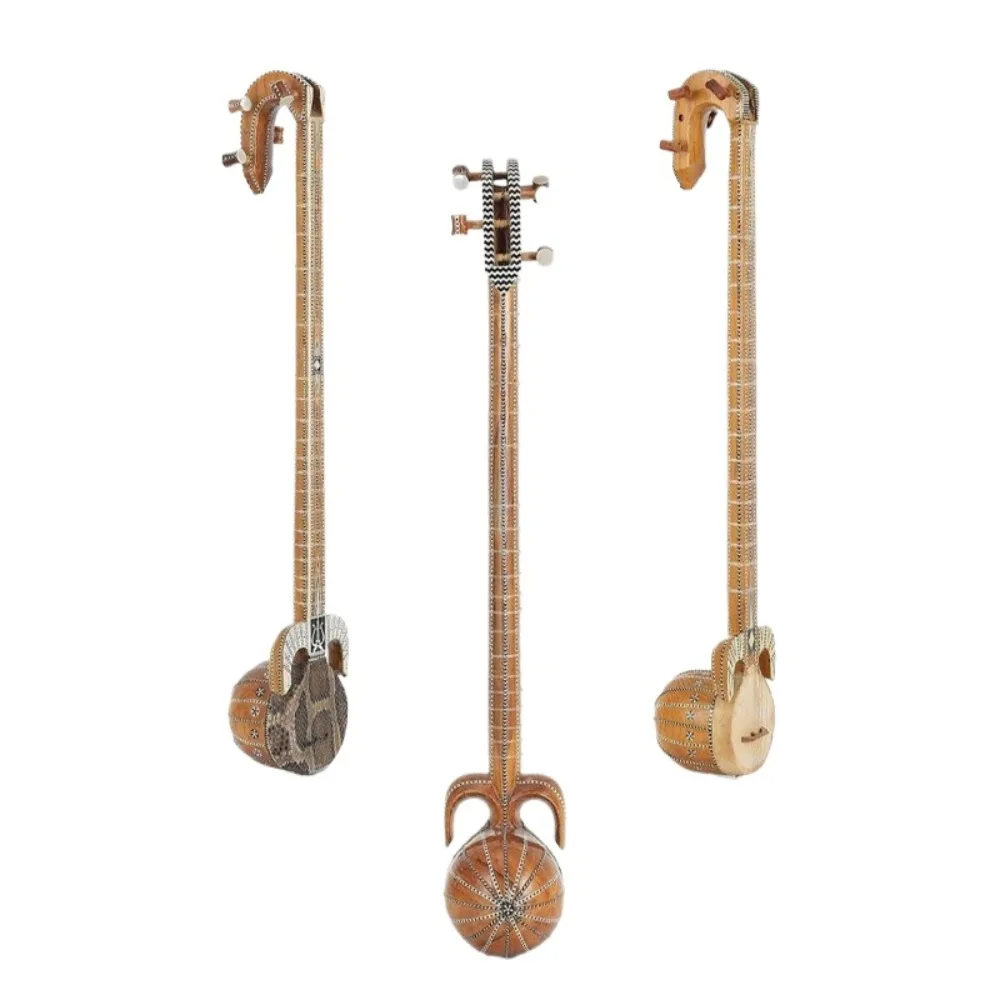 75/85/90cm Rawap Snake Skin Lute Student Performance Cowhide Rawap 5/7 Strings Traditional Chinese Musical Instrument