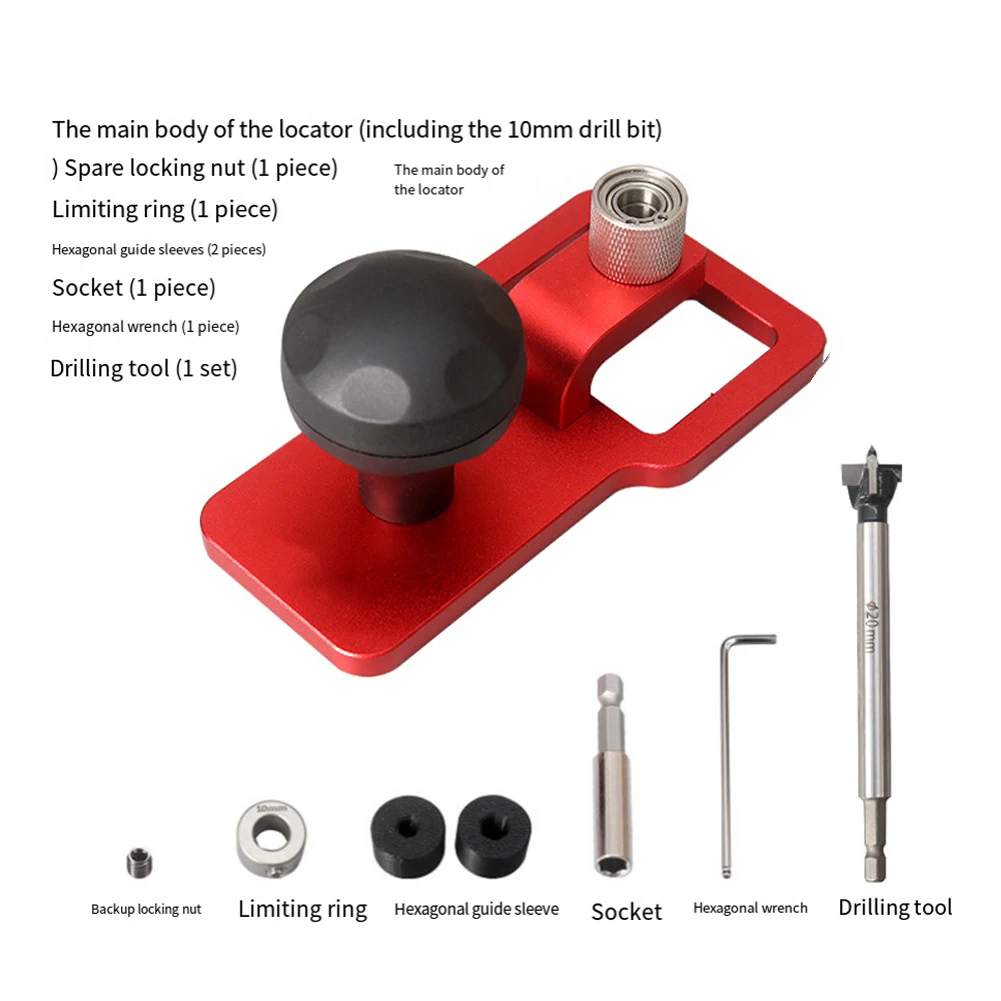 For Crafting Projects Desktop Hole Puncher Aluminum And Stainless Steel Tool Guide Complete Set Of Accessories