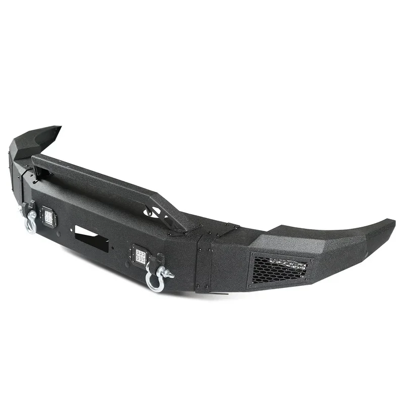 Sturdy Powder-Coated Steel Offroad Front Bull Bar Bumper Universal For Pickup Trucks Exterior Mod Parts