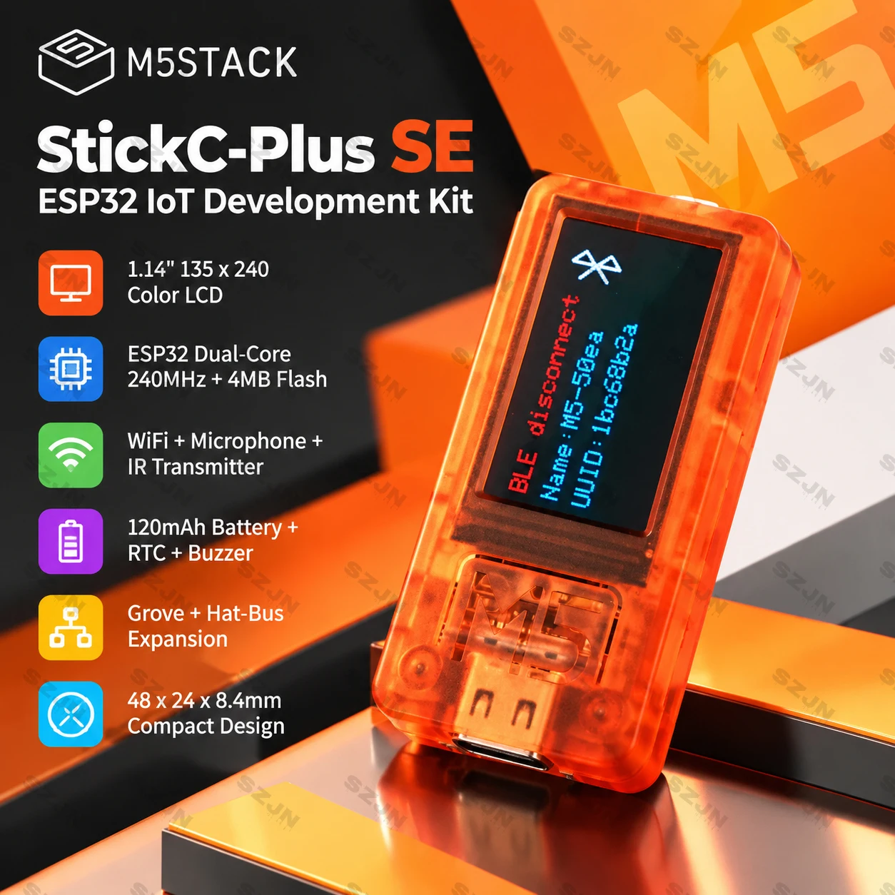 M5Stack StickC-Plus SE ESP32 IoT Development Board Kit 1.14
