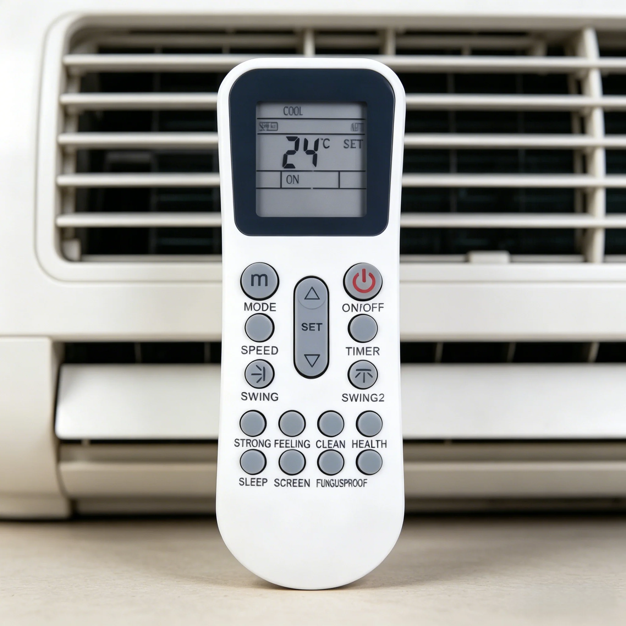 

Ready-to-Use AC Remote YKR-K/002E, Universal Replacement for AUX Air Conditioner, Compatible with YKR-K204E YK-K/001E