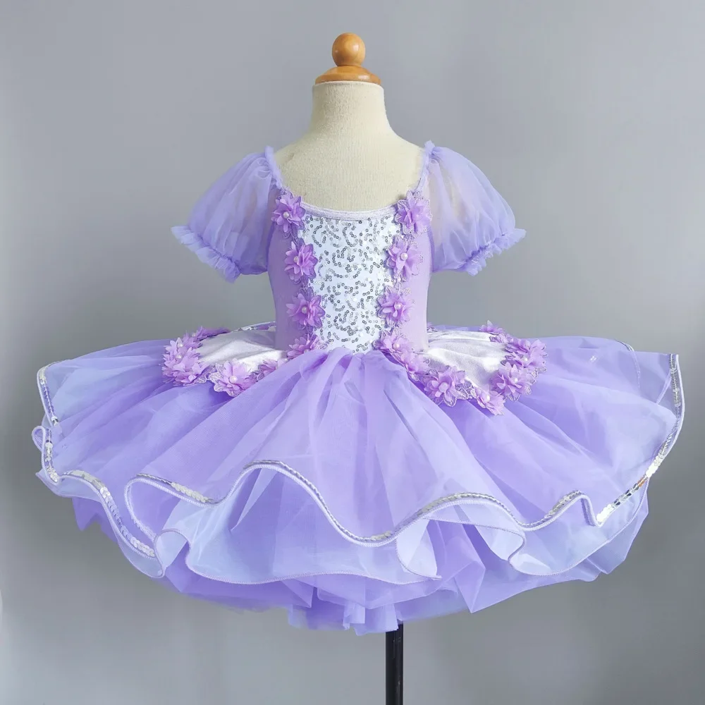 Ballerine adulte enfants fleur filles professionnel Ballet Tutu robe femmes princesse plateau crêpe cygne lac scène danse Costume