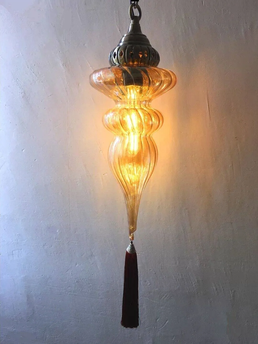 Newest Style Turkey Ethnic Customs Coffee Lamp Romantic Cafe Restaurant Bar Tree Pendant Light Bar Creative Pendant Lampe