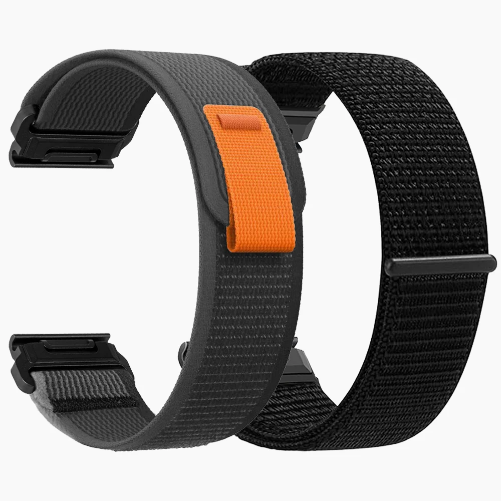 22mm 26mm Schnellwechsel-Textilarmband für Garmin Fenix 8 E 7X 7 Pro 6X 5X 5Plus Tactix 8 Forerunner 970 965 Enduro 3 Nylon-Schlaufenband