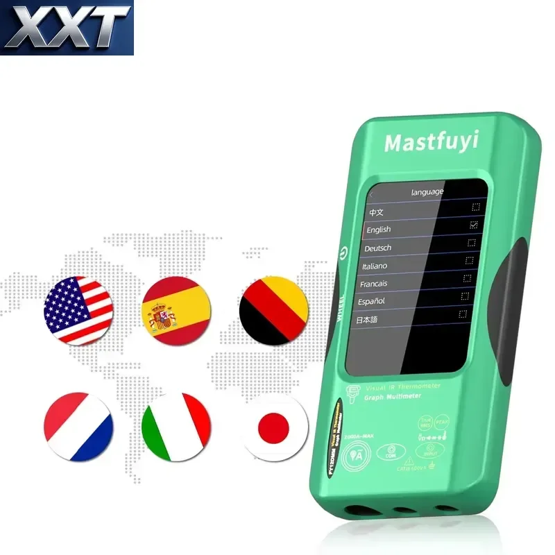 XXT Industrial 320*320 Thermal Camera 3.98 Inch PCB 15 Color Palettes 4GB Storage 20000 Counts Multimeter Electrical