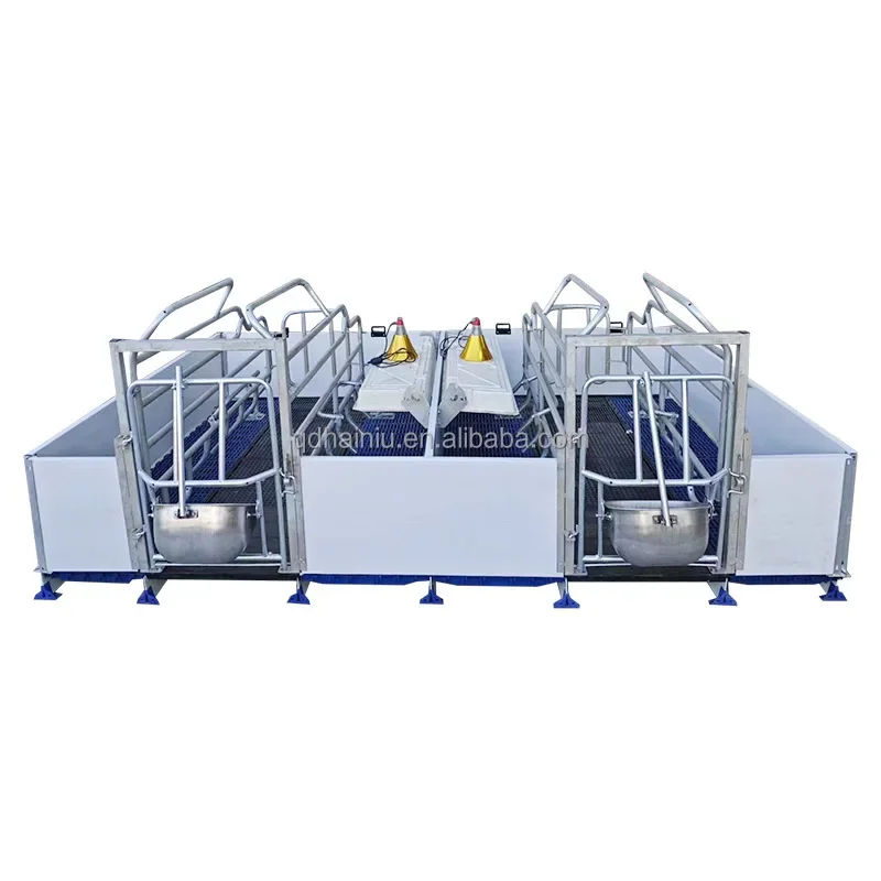 New Galvanized Pig Farrowing Crates Steel Sow Gestation Bed & Stall Equipment for Pigs Farm Use