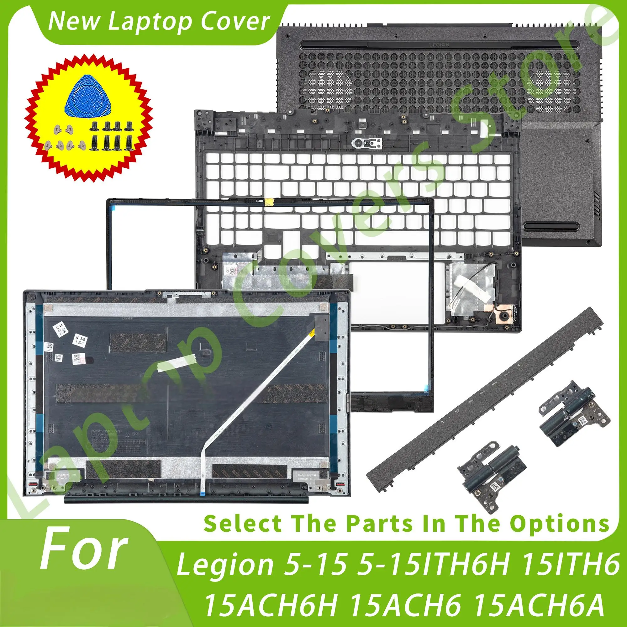 

Part For Legion 5-15 5-15ITH6H 15ITH6 15ACH6H 15ACH6 15ACH6A LCD Back Cover Bezel Palmrest Bottom Case hingecover y7000p 2021