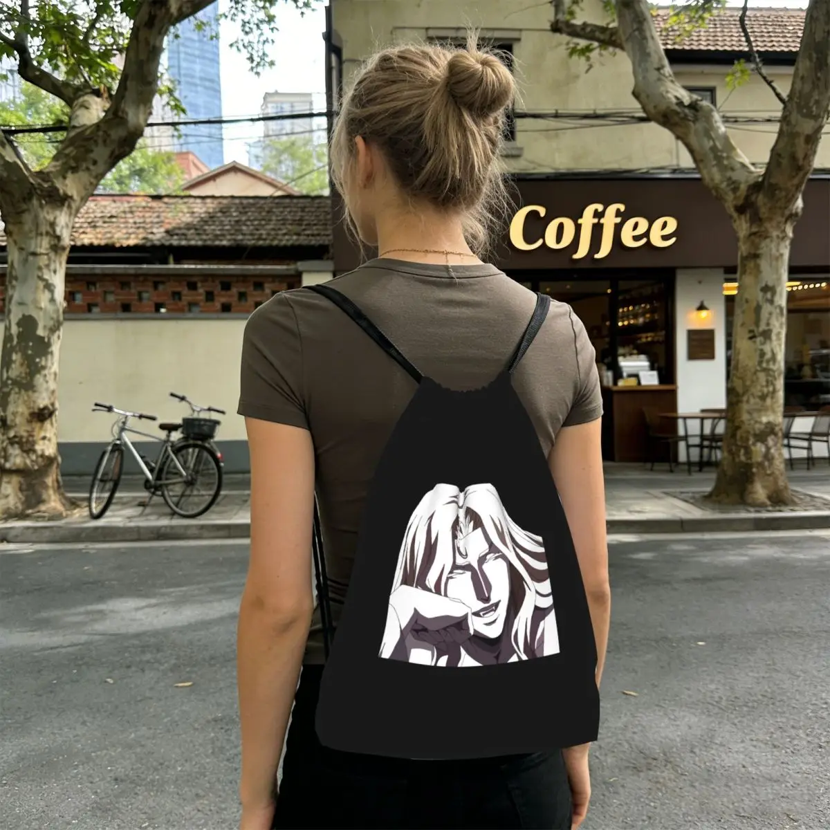 

Alucard From Castlevania Backpacks Multi-function Drawstring Bags Sports Bag Book Bags for Man Woman School