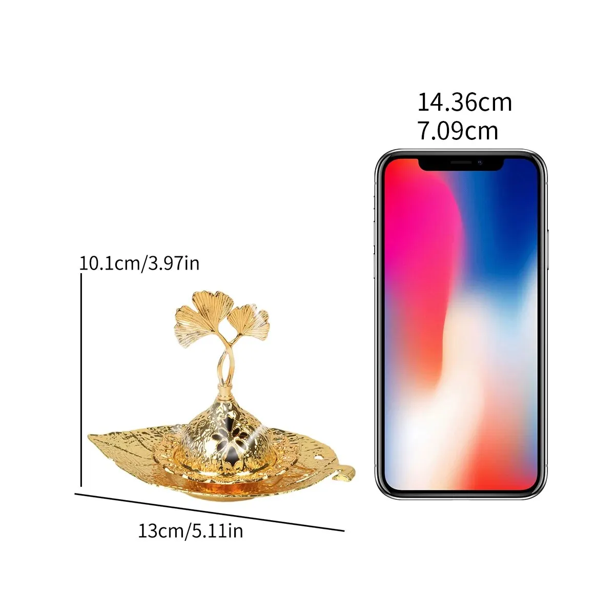 موقد البخور المعدني الصغير المحمول ، الشرق الأوسط ، العربية ، زين ديكور المنزل ، حفل الشاي ، الصغيرة ، 1 قطعة