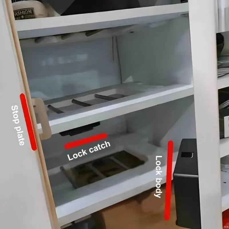 

Invisible Concealed Keyless Entry Fingerprint Cabinets Drawer Lock with Quick Unlocking for Secure Storage in Office H8WD