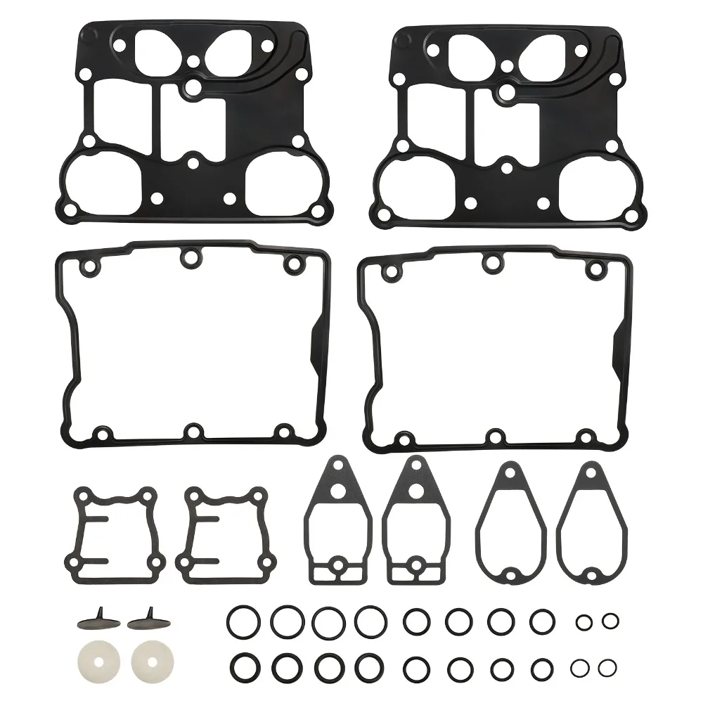 Rocker Box Gasket Kit C9588 For Harley Twin Cam 1999-2017 Motorcycle Complete Rocker Cover Gasket Replacement Parts