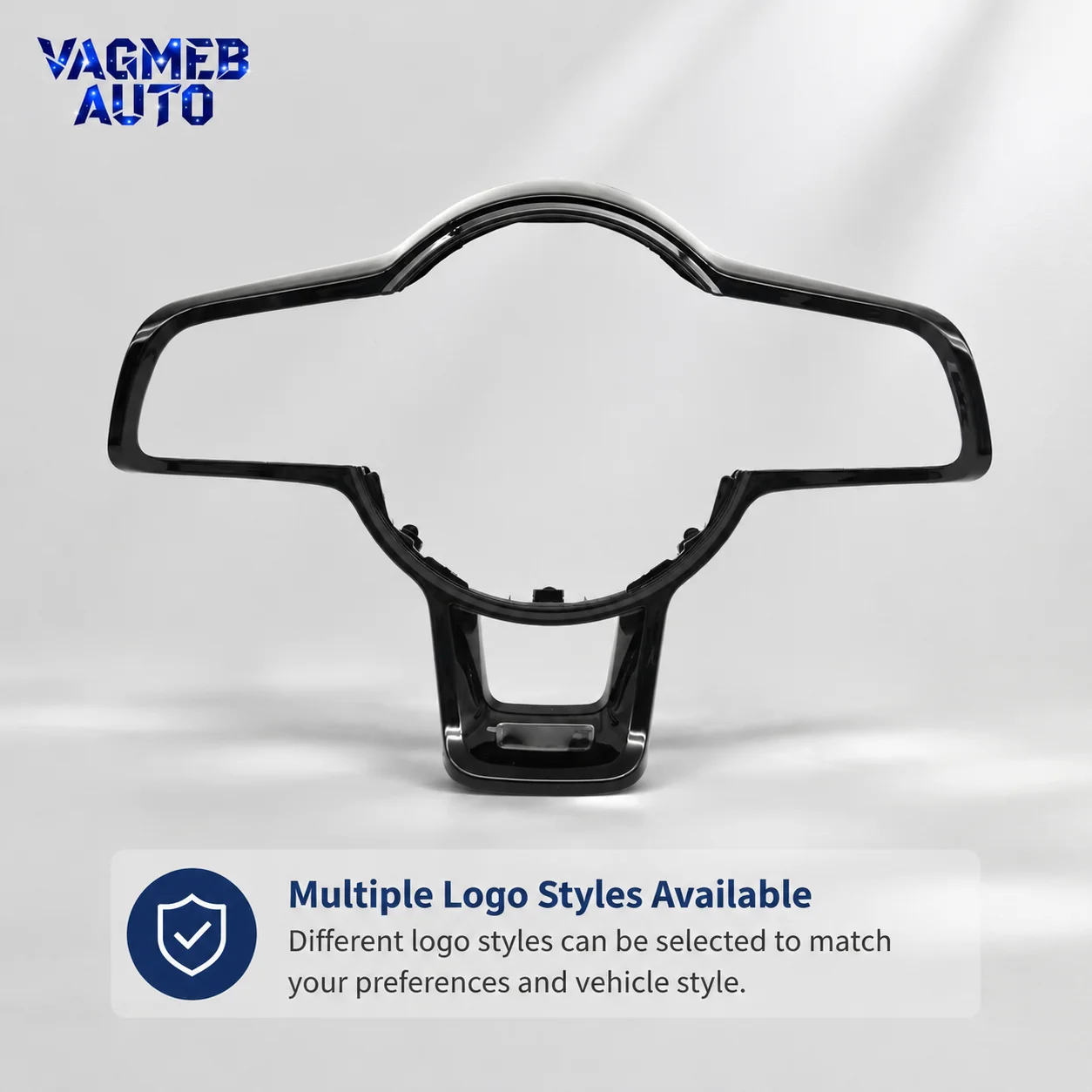 Lenkrad-Knopf-Dekorrahmen für VW Golf MK7 MK7.5 Polo Schwarzes Innenzubehör – Detail 1