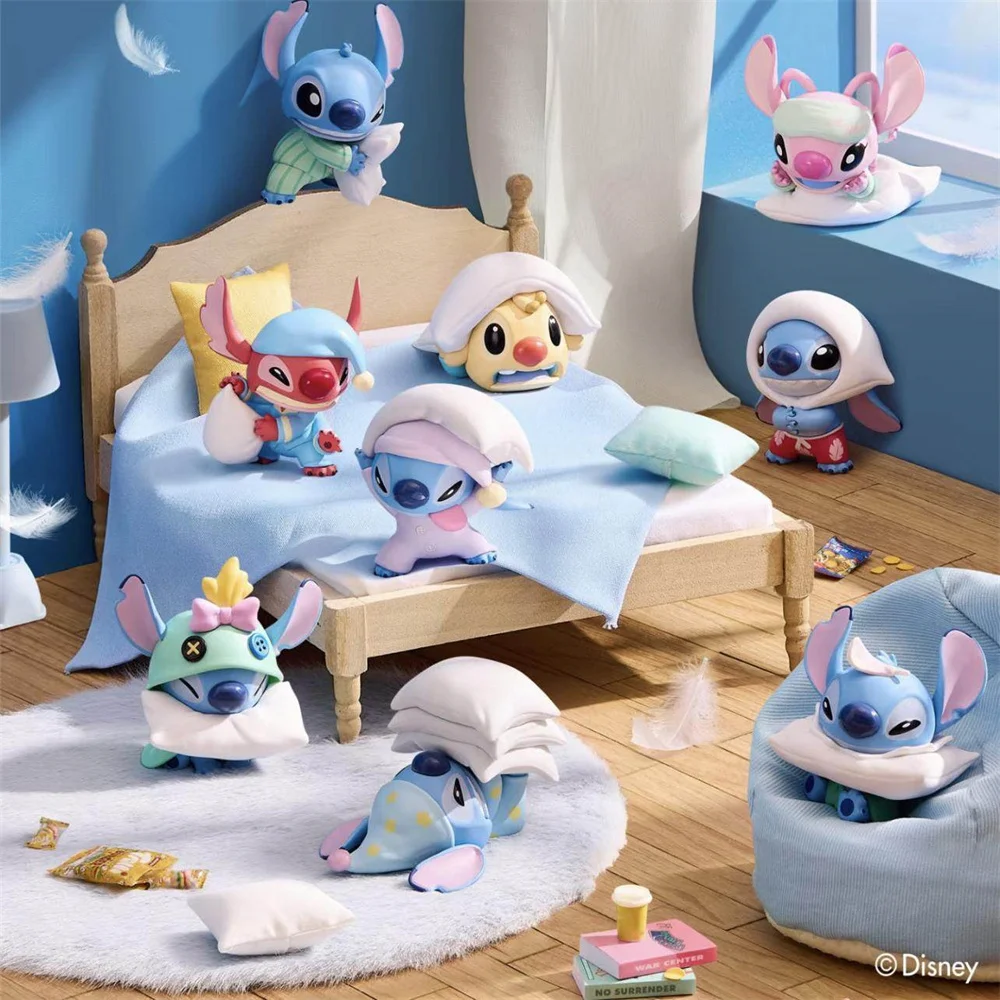 Stitch Pillow Fight Series Blind Box Leuke Stitch Trendy Play Doll Figuur Bureau Decor Ornament Kids Kerst Verjaardagscadeau