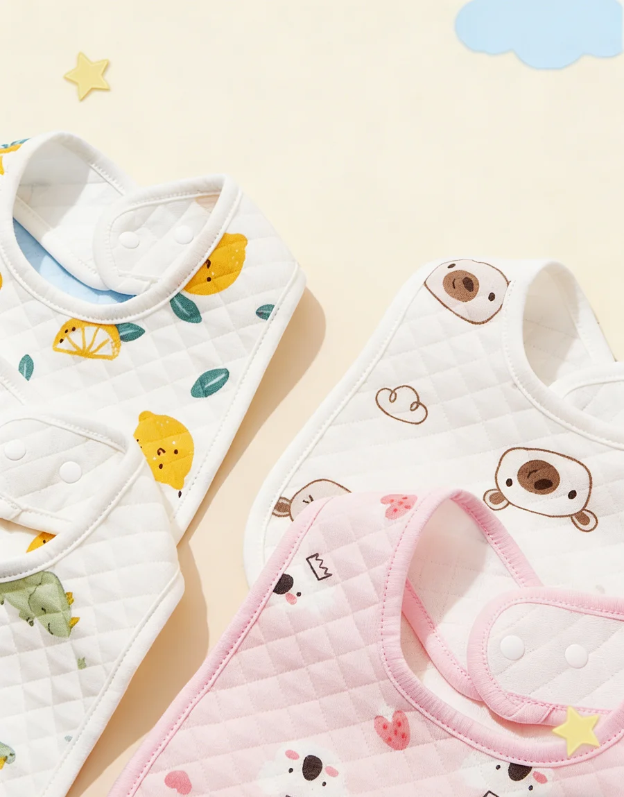 3pcs Baby Random Pattern Bib