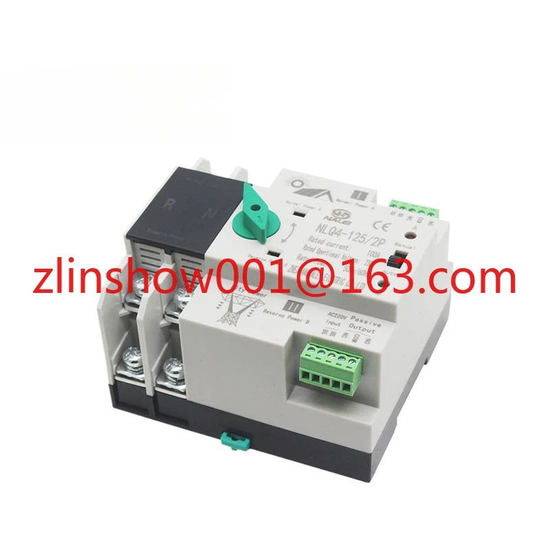 PV ATS 2P 3P 4 polos AC 220V 63A 125A ininterrumpida doble potencia interruptor de transferencia automática ATSE para Solar fotovoltaico