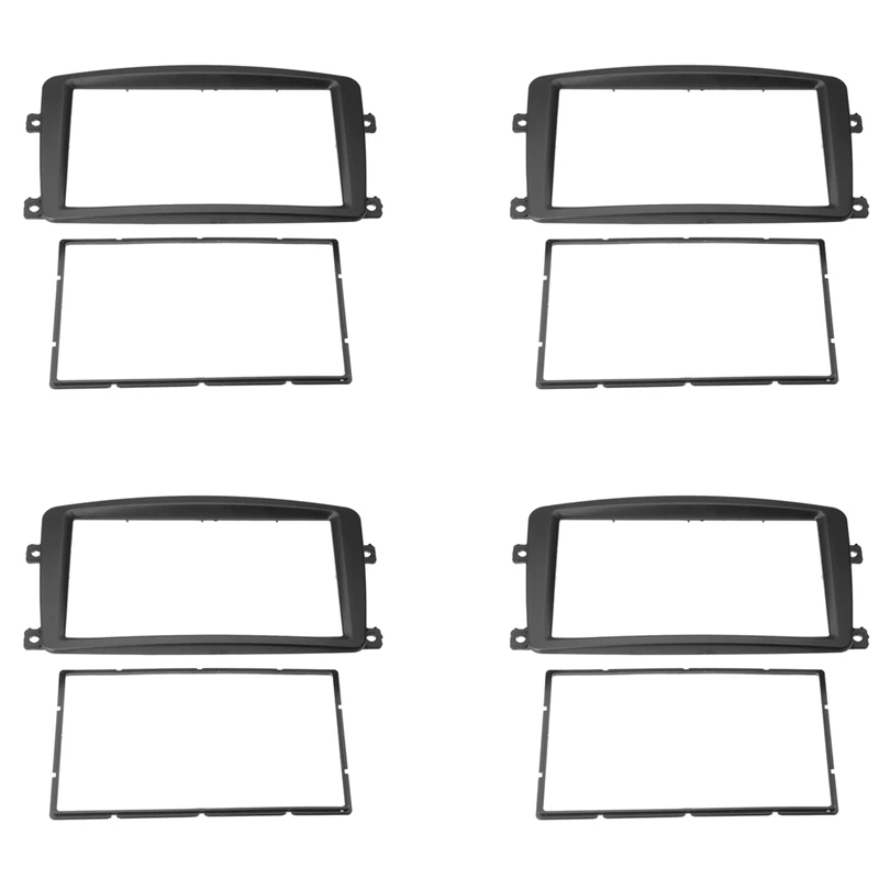 4X 2 Din Car Radio Fascia DVD Player Panel Kits Stereo Dash Frame For Mercedes Benz C CLK G CLASS Viano W203 W209 W463