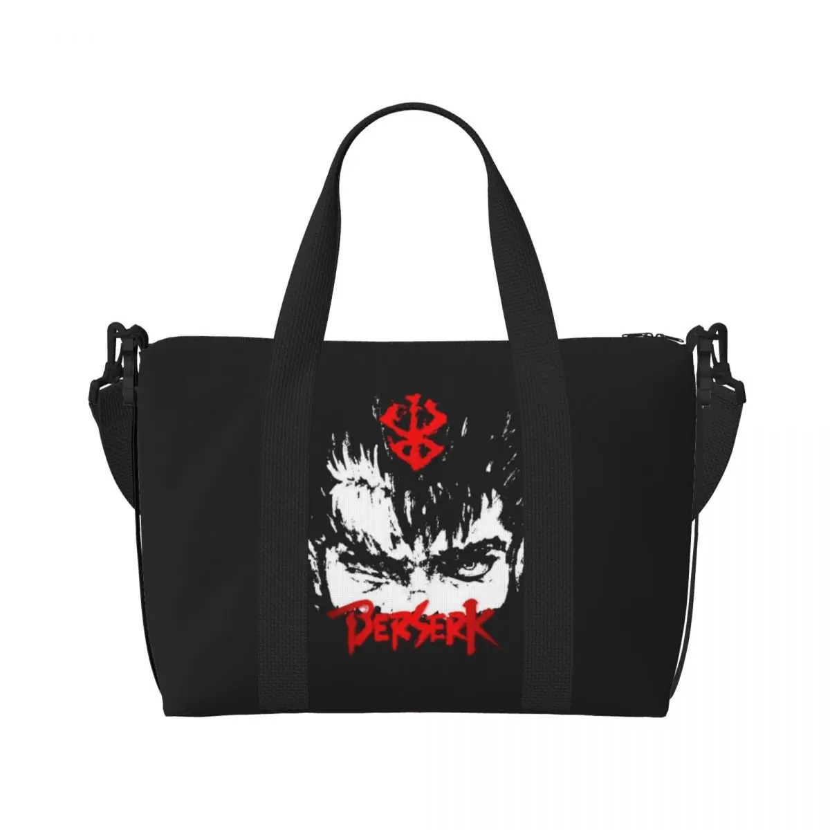 Anime B-Berserk Handheld crossbody travel bag Travel Duffel Bag Tote Large Capacity Weekender Gym Sport Holdall