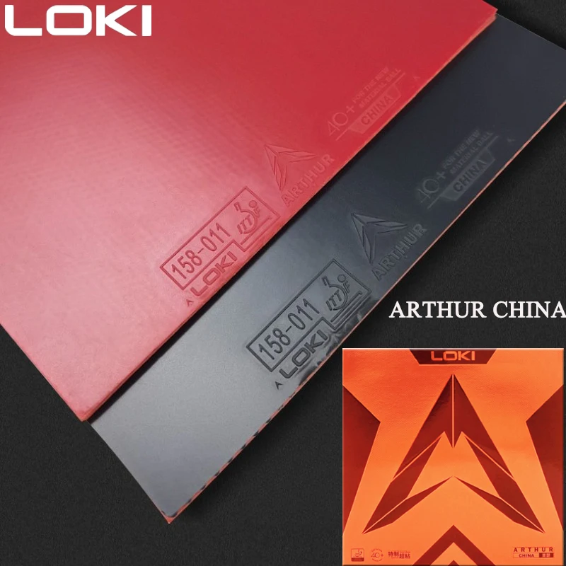 

LOKI ARTHUR CHINA Table Tennis Rubber Sticky Pimple-in Professional Offensive Type Ping Pong Rubber with Orange Cake Sponge
