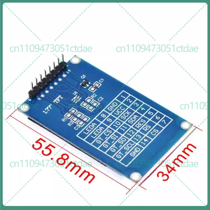 5-25pcs for 1.77 inch TFT LCD Display Module 128x160 SPI Serial Driver ST7735S Full Color Screen