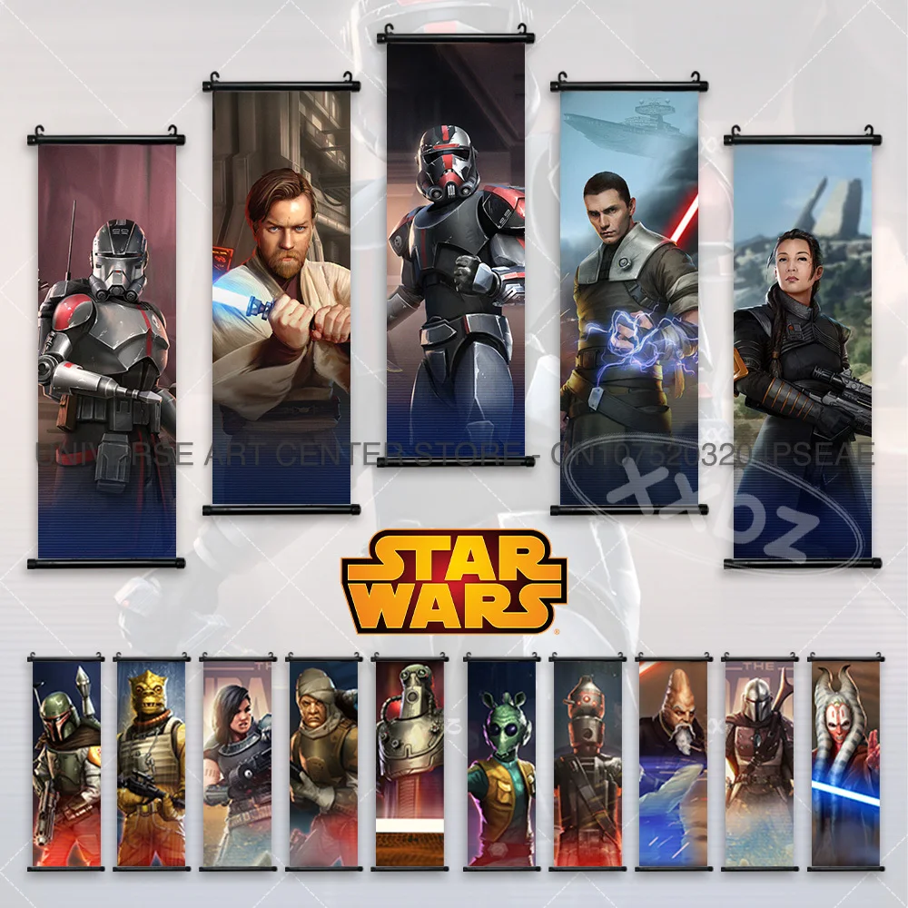 Star Wars: The Bad Batch Poster Hunter Hanging Painting Wrecker Wall Art Lama Su Scrolls Picture Omega Wallpaper Home Decoration