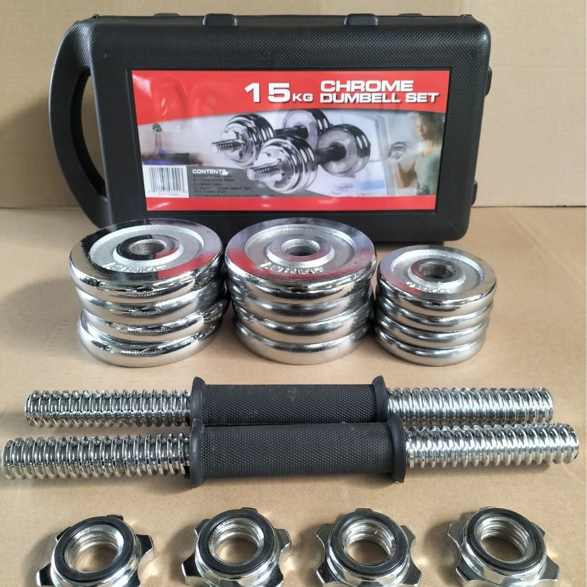 

Popular Gym Gym Equipment,15/20/30/50kg Adjustable Chromed Dumbbell Set