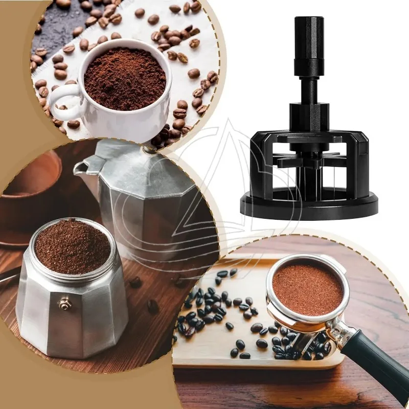 

Needle Style Espresso Powder Distributor 51-58mm Rotatable Magnetic Non-slip Coffee Brewing Accessory