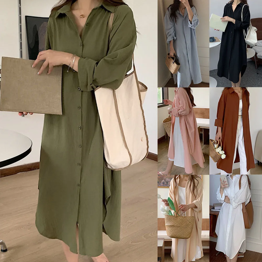 เดรสฤดูใบไม้ร่วง เดรสวันหยุดพักผ่อน เดรสใส่ได้ทุกวัน เดรสแขนยาว เดรสฤดูใบไม้ผลิ ผ้ามีความยืดหยุ่นเล็กน้อย เหมาะสำหรับเพศหญิง