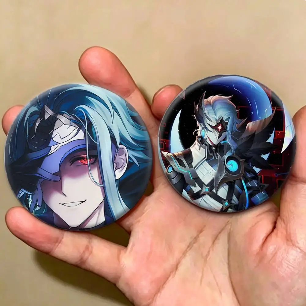 Mysterious Doctor Genshin D-Dottore Badges Creative Tinplate Button PinsBrooch Badge Clothes Backpack