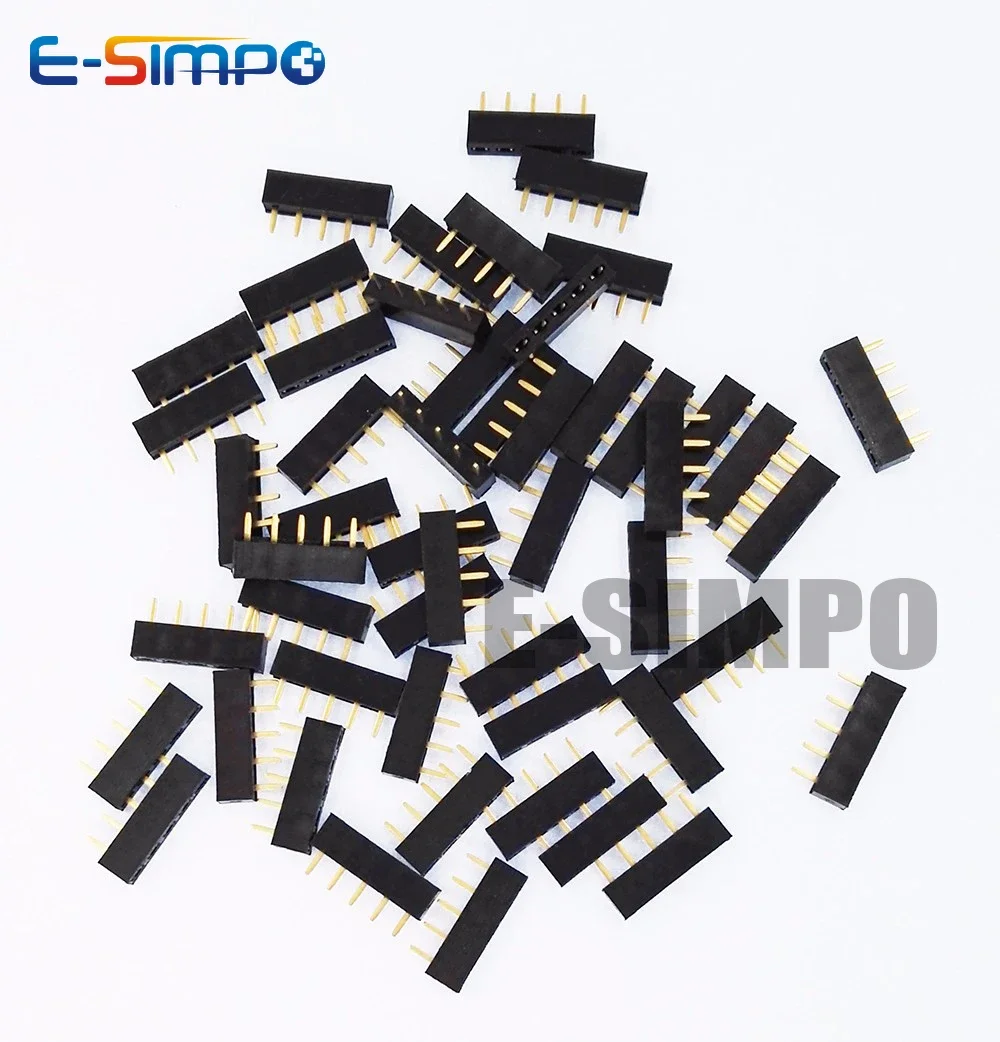 100 sztuk 2.54mm PH3.5 jednorzędowy niski krótki profil prosty 1x2/3/4/5/8/10P Rohs Goldplate PCB żeńskie złącze wtykowe