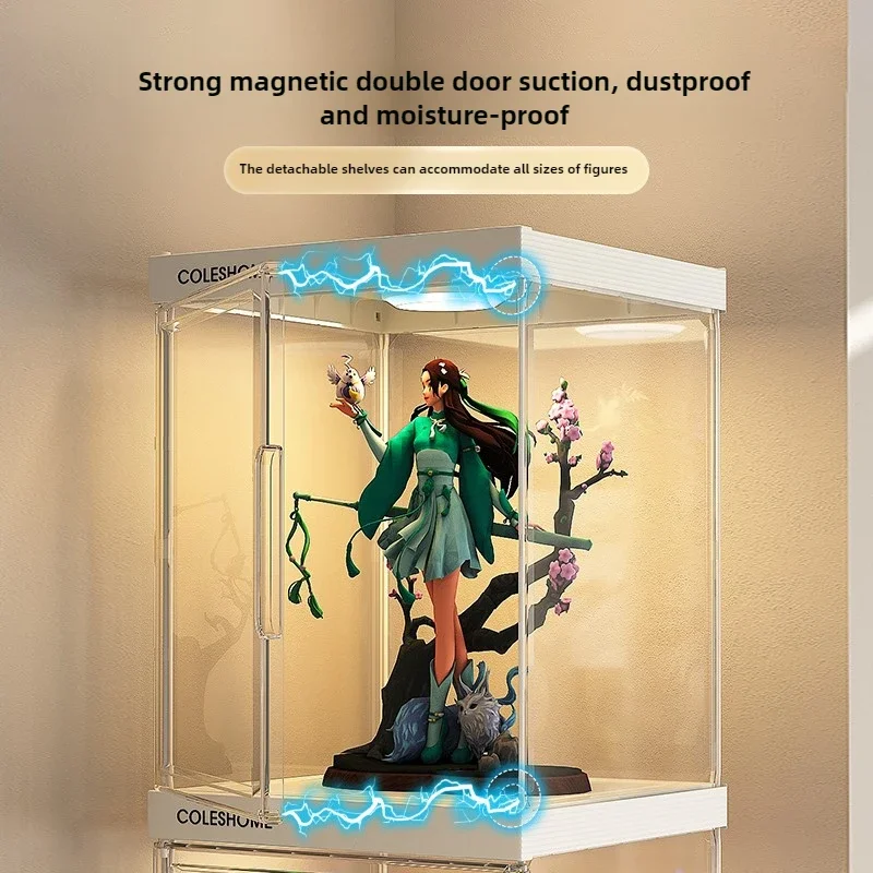 Hand-made Display Cabinet Transparent Ornaments Blind Box Dustproof Acrylic Suitable for Lego Storage Box Display Stand