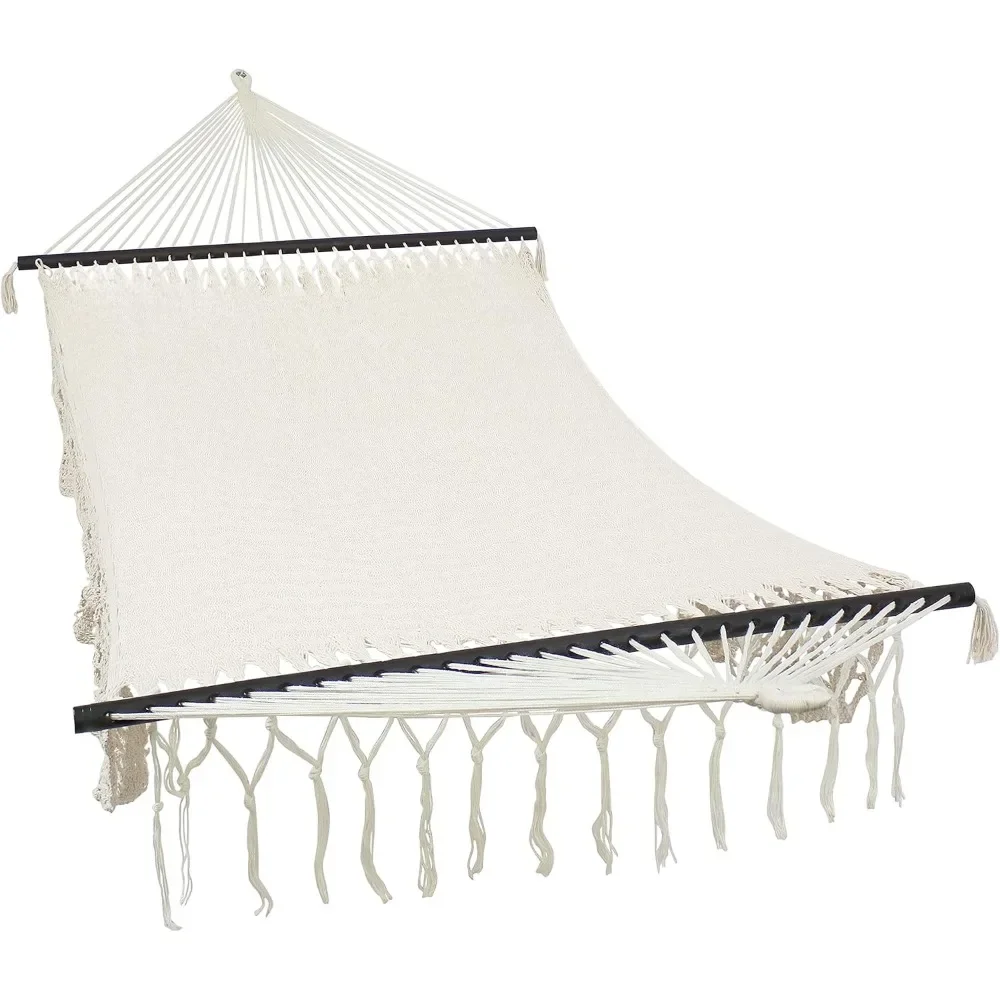 Deluxe Handwoven American Style Cotton Hammock -770-Pound Weight Capacity