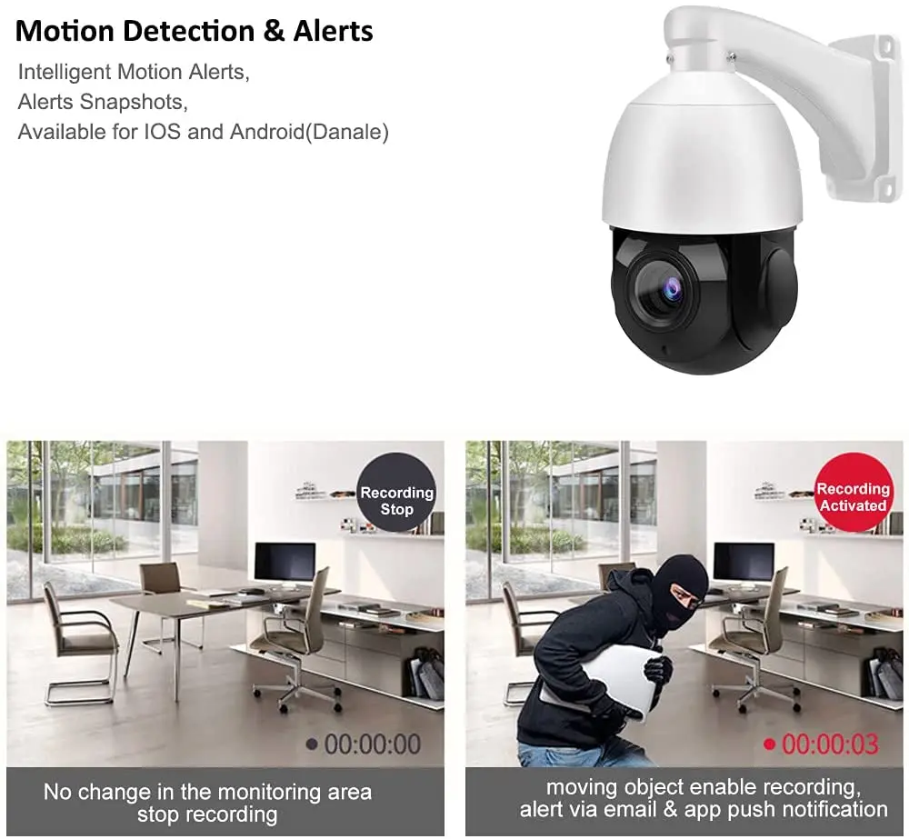 

Auto Tracking Compatible HIk 5MP 8MP IR 4.5" 30X Zoom PTZ Camera IP66 Vandal-proof 48V POE Speed Dome Camera