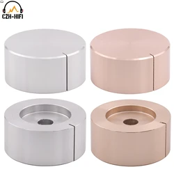 1pc 32x15mm Machined Solid Aluminum Knob for Audio Amplifier Potentiometer DAC DC Radio Volume Control Turntable DIY 6mm hole