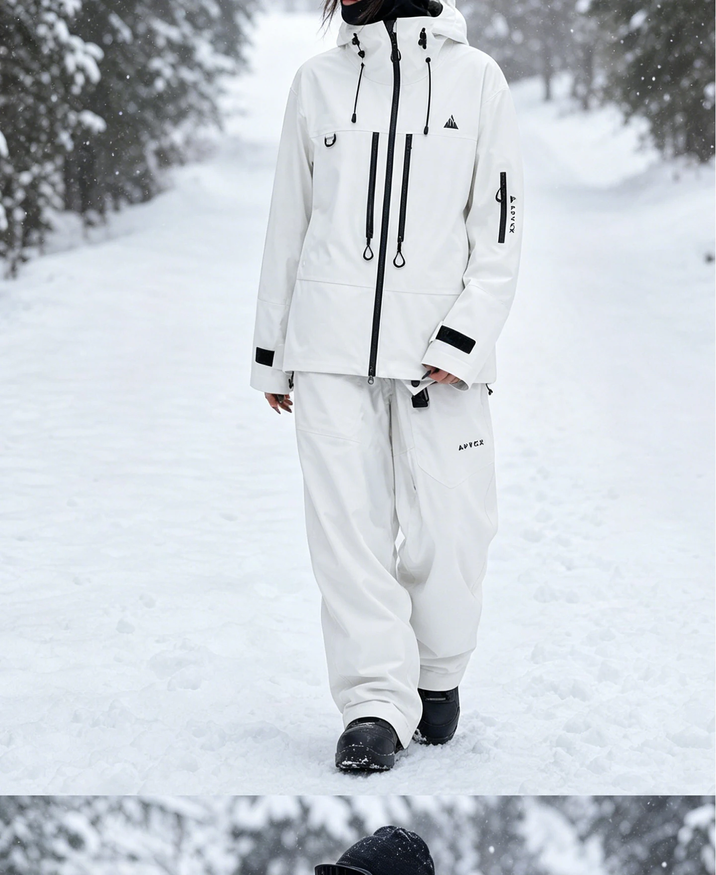 2026 APVCX Neuer Vollständig Verschweißter Unisex Oversized Ski- und Snowboardanzug Verschleißfest Warm Winddicht Wasserdicht Outdoor-Schneeausrüstung – Detail 19