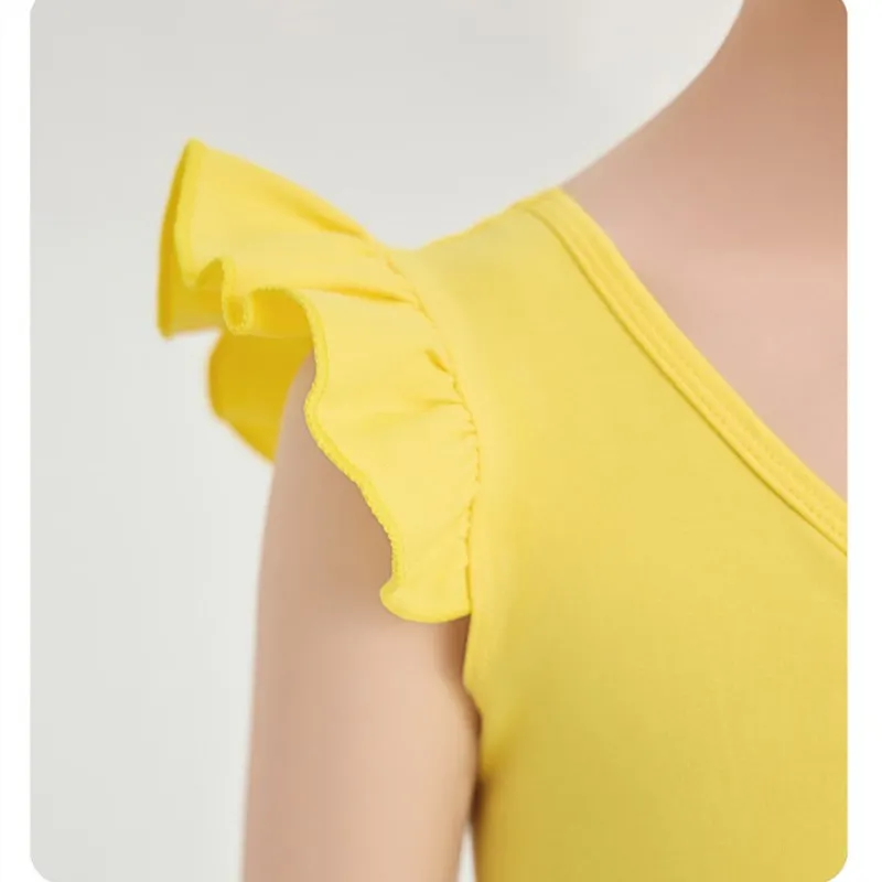 2 peças dança ballet tutu collant bailarina roupa para meninas da criança criss cross top plissado manga fofa 4 camadas saia coreia