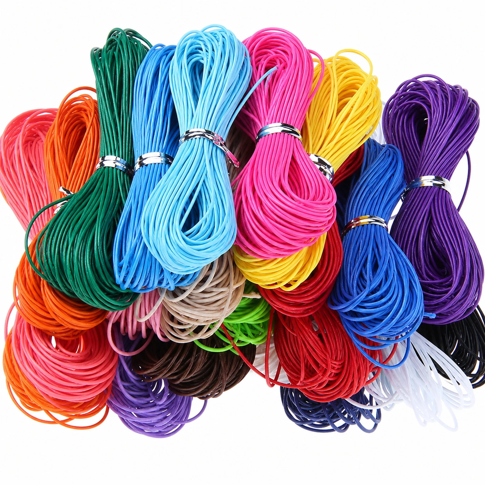 10m 1mm Waxed Leather Cotton Cord, Durables Braiding Thread for Jewelry Making, DIY Bracelet, Necklace & Macrame Craft