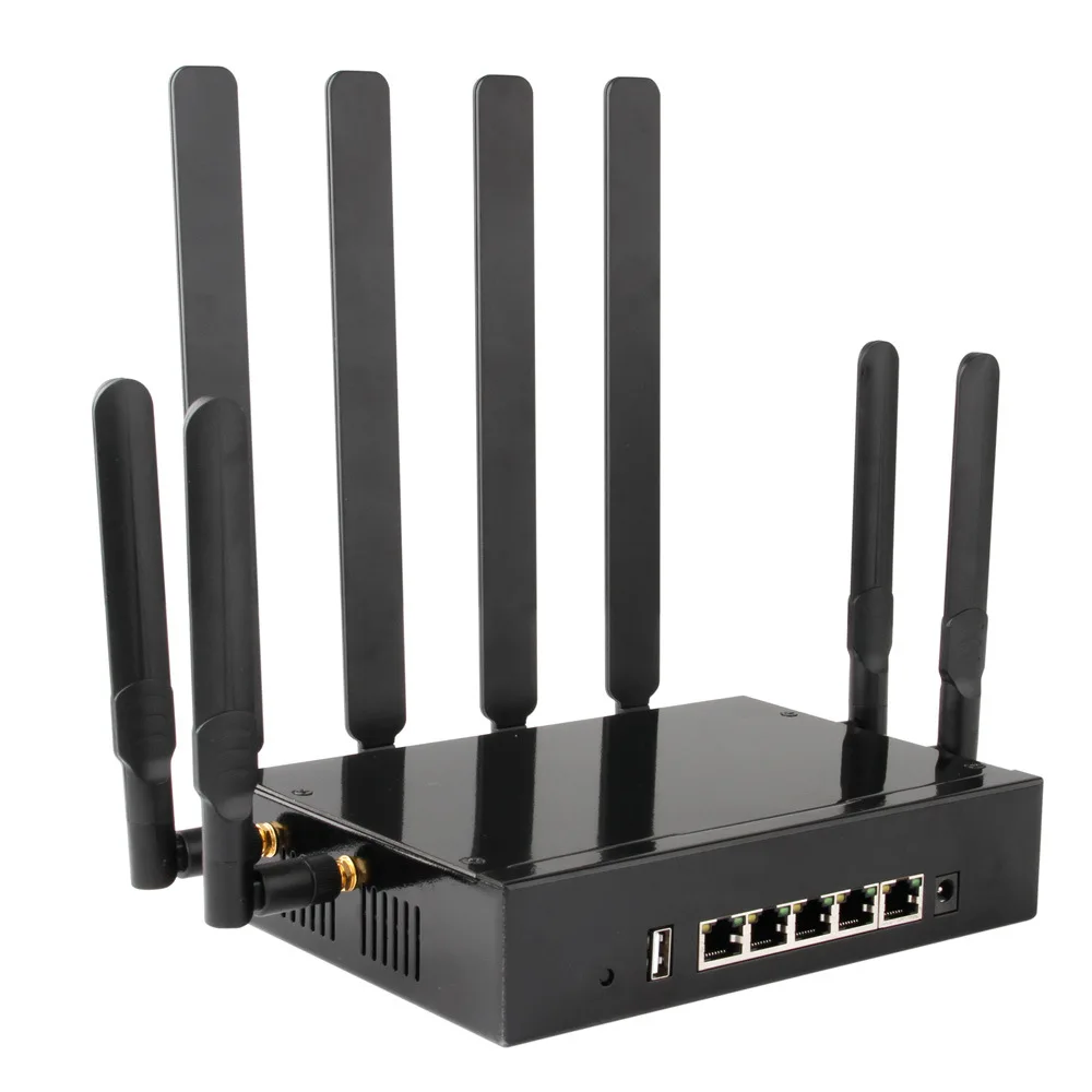 5G Wireless WiFi 6 Router with Firewall New Home Dual-Band High-Speed 4 Antennas 4 LAN Ports