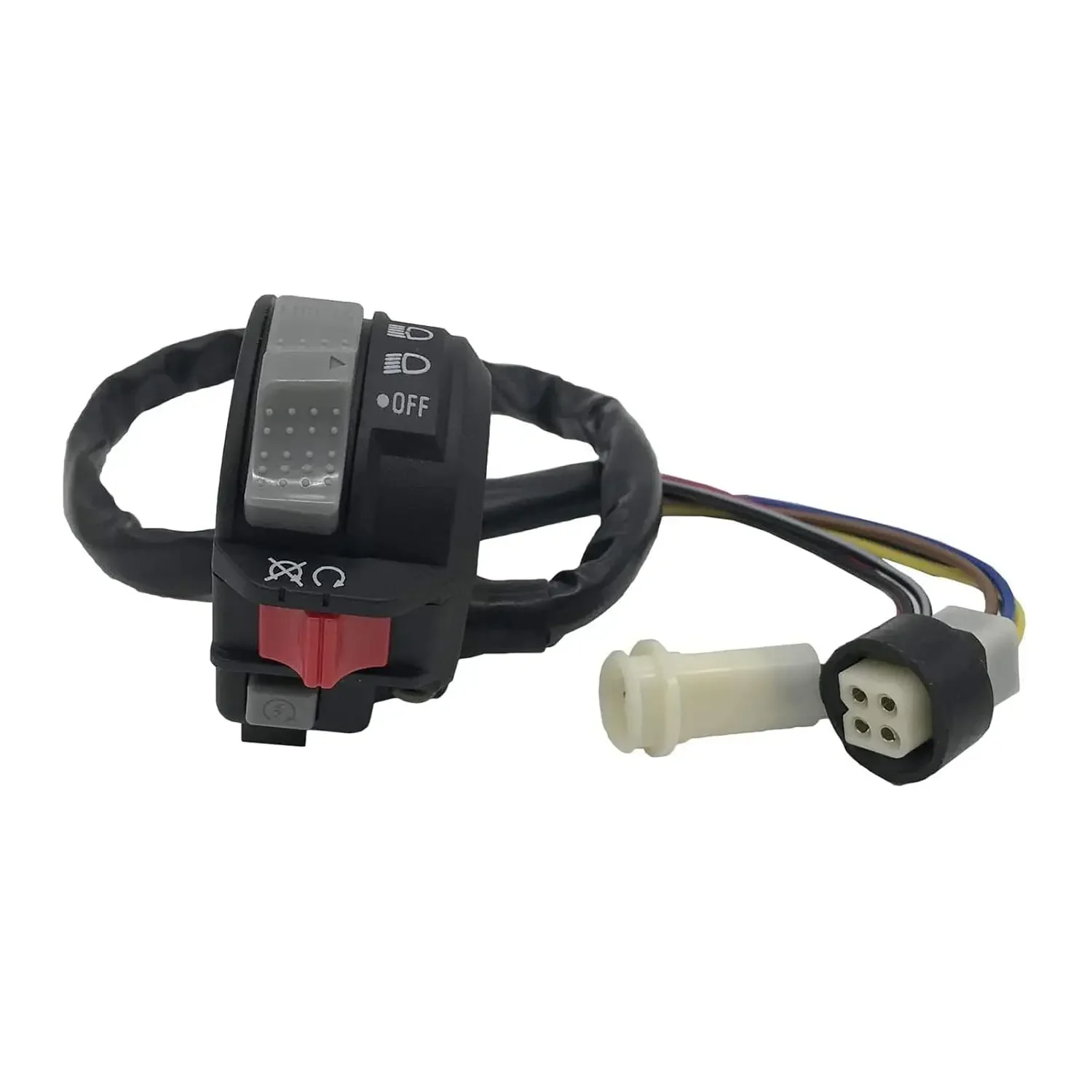 59V-83973-00-00 Left Handle Handlebar Control Light Start Button Switch for Yamaha Moto-4 - YFM225/YFM250/YFM350 1986-1994