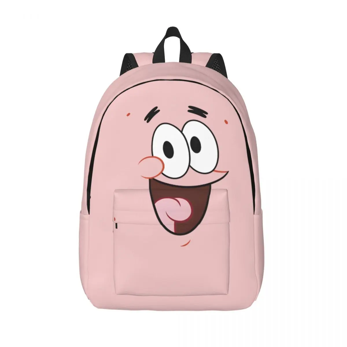 Daily Squarepants Patrick Face Portrait Knapsack Outdoor Multi Compartment SpongeBob Girl Boy Schoolbag Back To School Gift