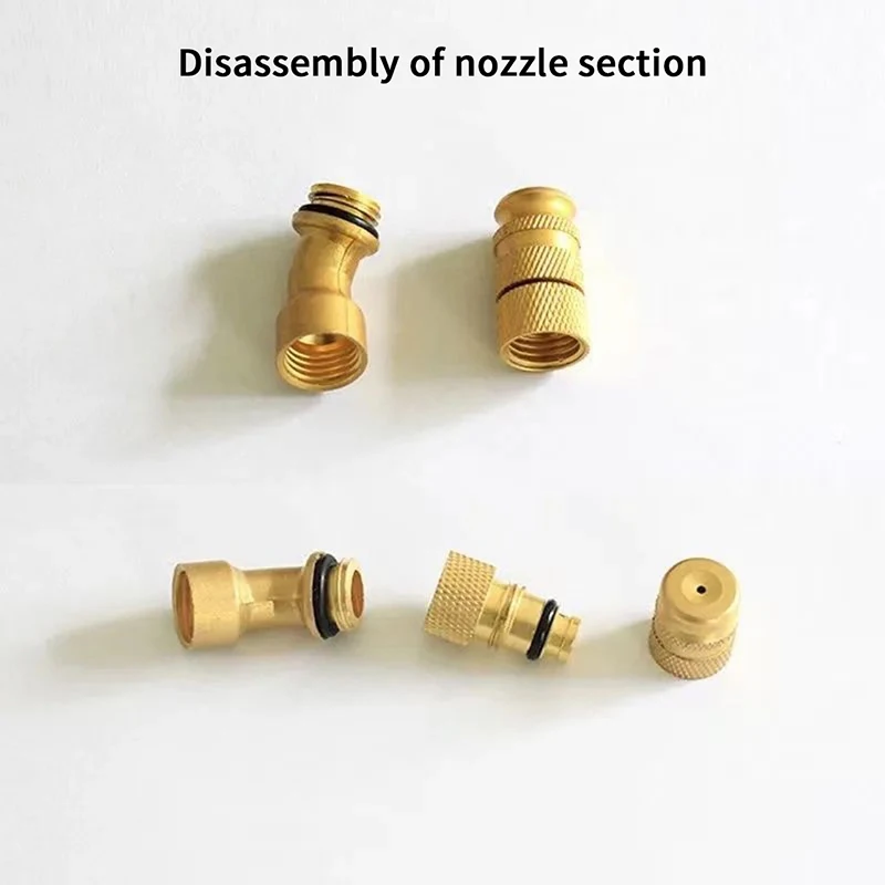 Pulverizador de boquilla de latón multiusos; Atomización, ajustable para uso agrícola, de limpieza y jardinería; eléctrico, de largo alcance