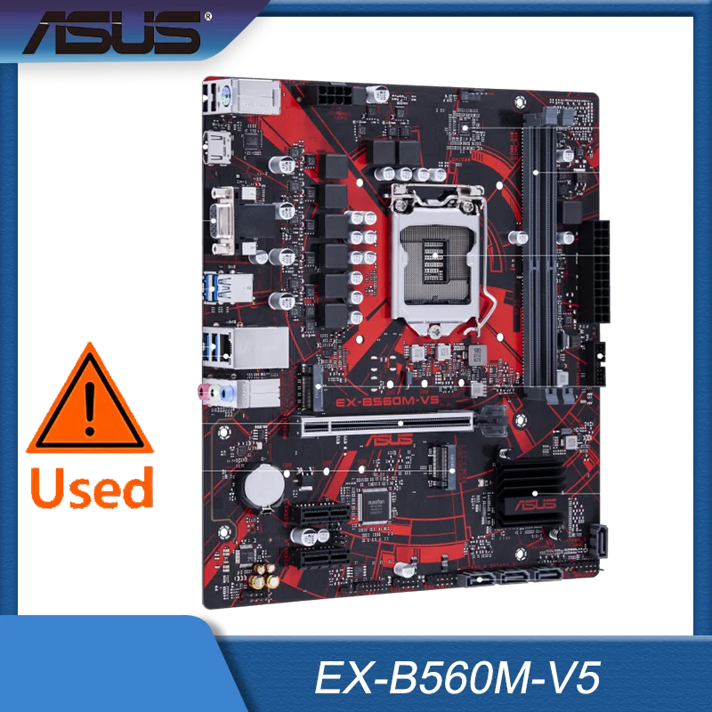 

ASUS EX-B560M-V5 (Intel LGA1200 for 11th & 10th Gen Intel Core and Celeron) mATX Motherboard with PCIe 4.0, 2 M.2 Slots, Realtek