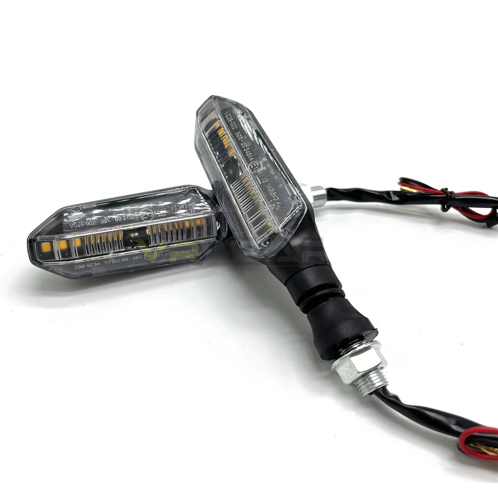 2pcs Motorcycle Turn Signals Lights 12 Leds Water Flowing Indicator Arrow Blinker Lamps For Kawasaki Honda Yamaha Suzuki