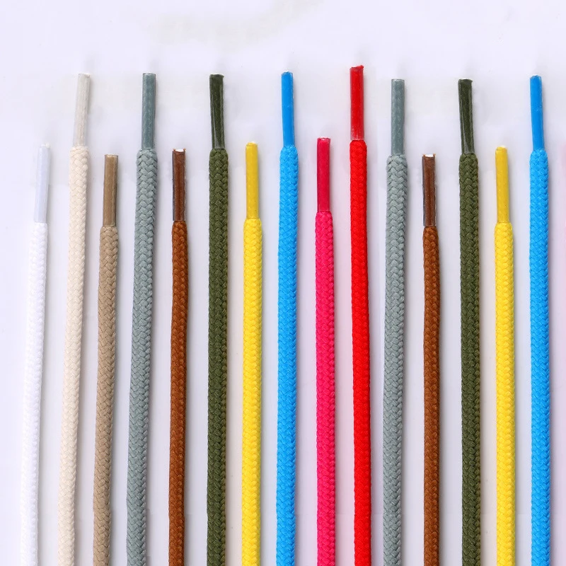1Pair New Classic Durable Round Shoelaces Outdoor Hiking Shoelace High-Quality Shoelaces for Sneakers and Basketball Shoes