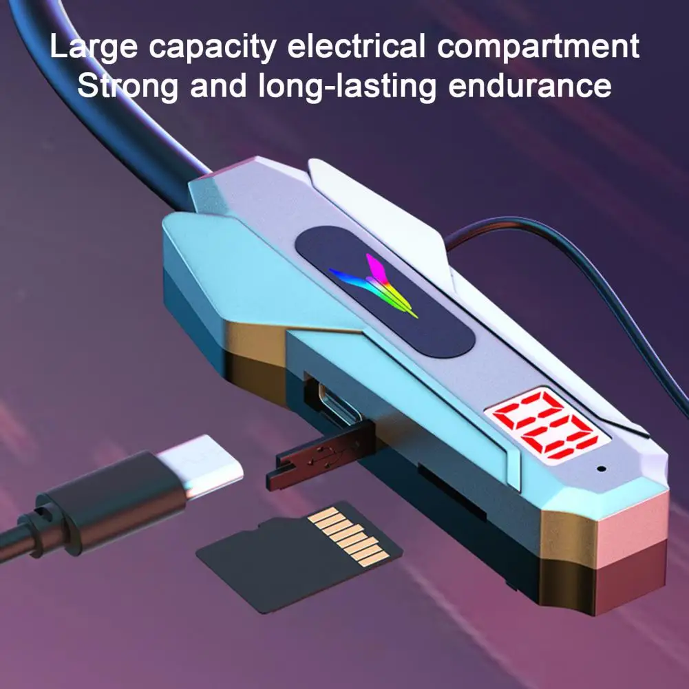 Игровые наушники, совместимые с Bluetooth, беспроводные наушники с шейным ободом, наушники с Rgb стабильной низкой задержкой, водонепроницаемые