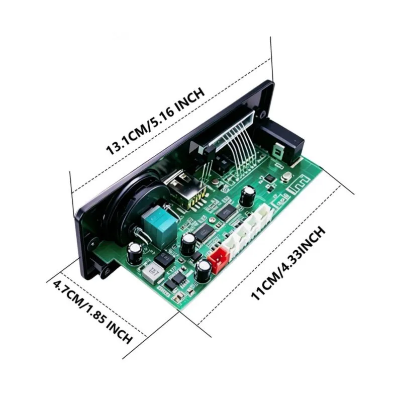 Super Sale 4x30W Bluetooth Audio Decoder Board 7.4V-12.6V USB TF FM AUX Car Audio Player Support MP3/USB/TF/LINE in Large Remo