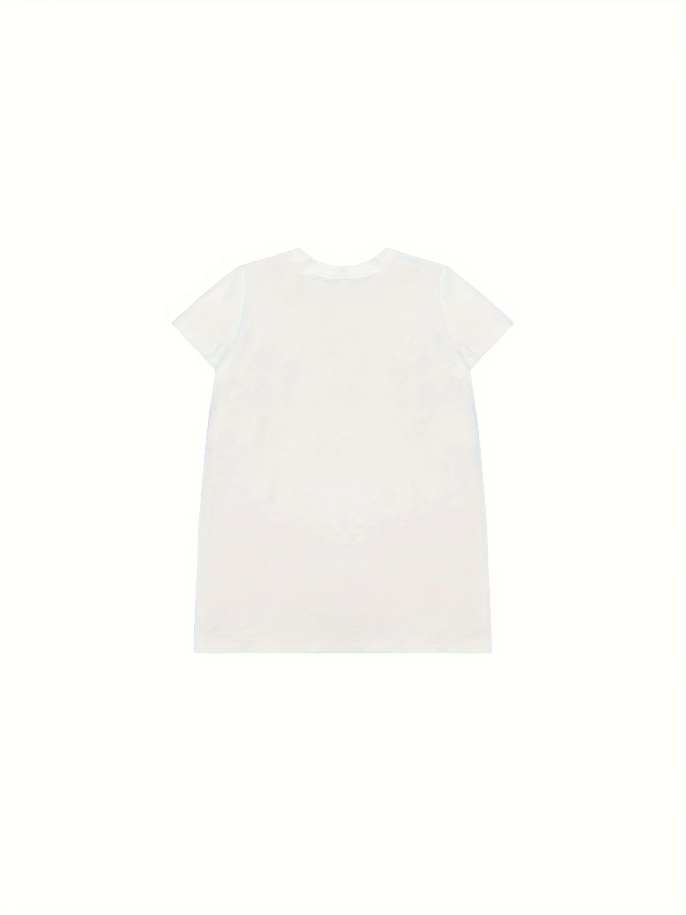 Puppy Print Crew Neck T-Shirt, Casual Short Sleeve Top For Spring & Summer, Women's Clothing