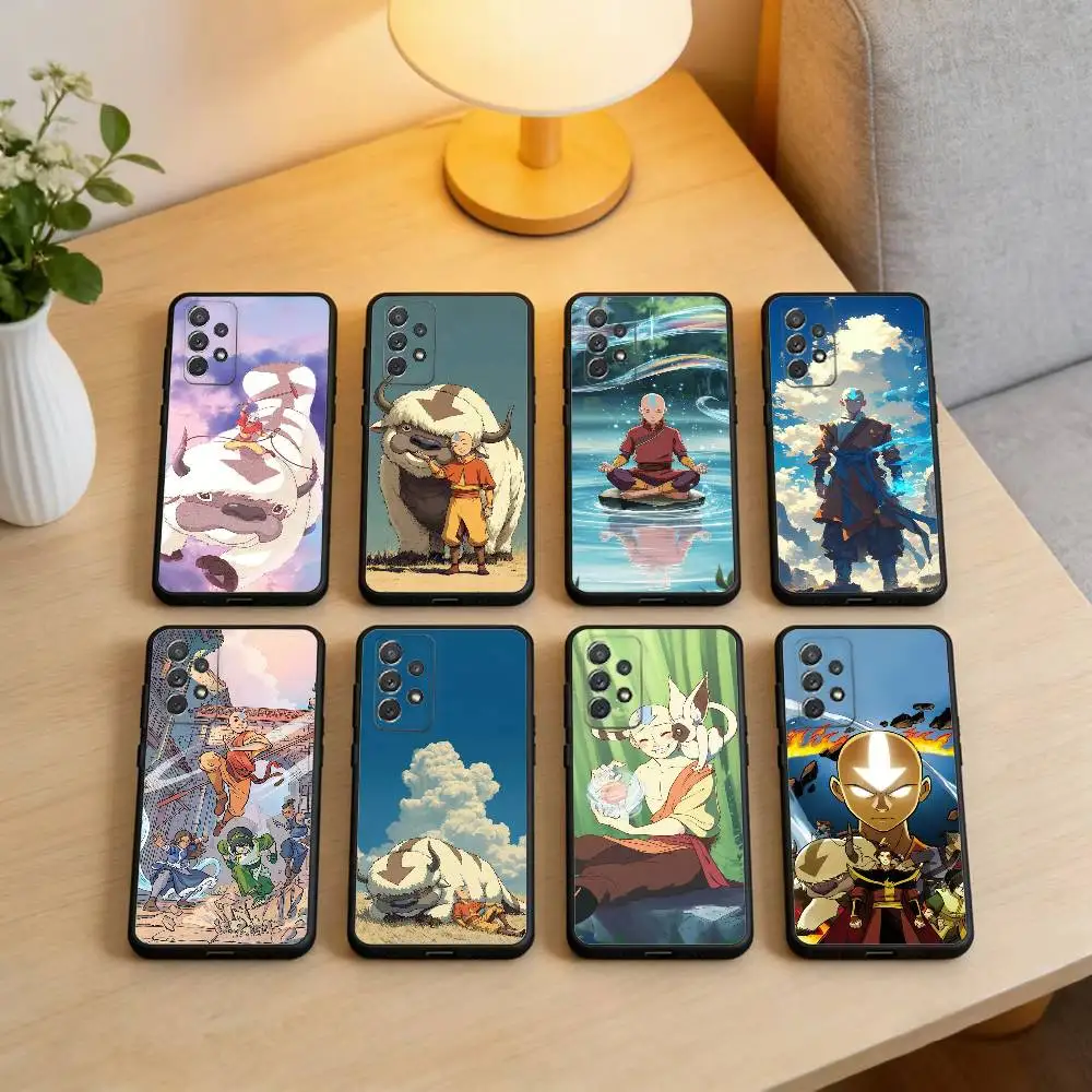 Avatar The Last Airbender Phone Case For Samsung Galaxy A73,A72,A71,A70,A53,A52,A51,Soft Silicone Black Cover