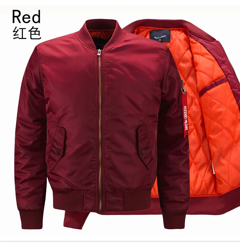 Men's Winter Thick Warm Parka Bomber Jacket Casual Military Coat Stand Collar Windbreak Cotton Down Outerwear for Men
