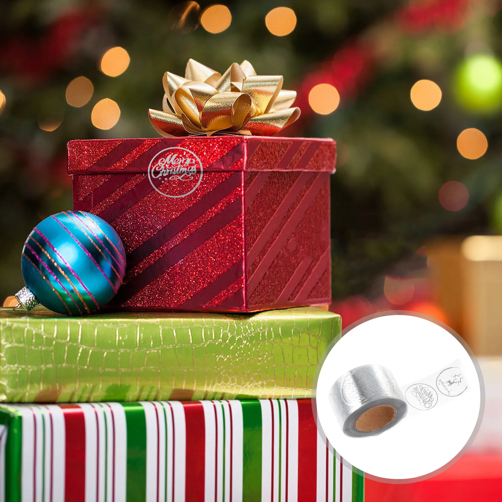 

1 рулон праздничных рождественских наклеек с дизайном снежинок, декоративные наклейки для открыток, подарков, мебели, набор наклеек для самостоятельного украшения на Рождество