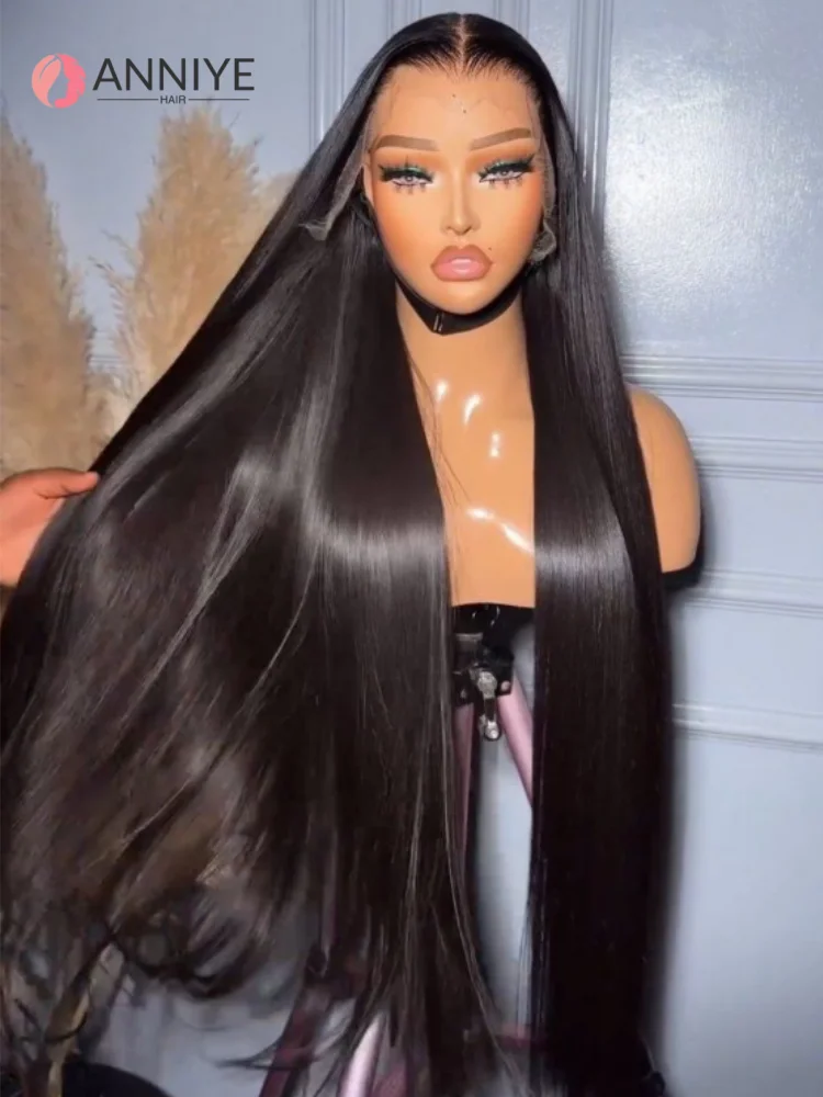 

Невидимый парик-накладка из натуральных прямых волос, плотность 250, парик с HD-прозрачной сеткой 360 Full HD для чернокожих женщин